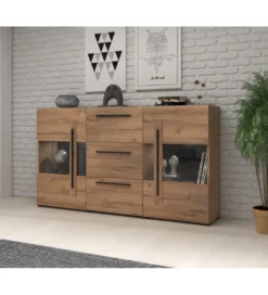 Komoda TULSA 180 cm w optyce dąb Grandson*Helvetia Discount