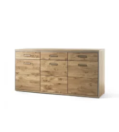 Komoda VALENCIA 94 cm Antracytowo Naturalna*MCA Best