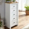 Komoda VINCENTE 53 cm biała*WOHNLING, GERMANY Discount