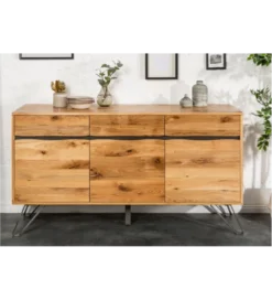 Komoda VIVENTE Living Edge 160 cm drewno dąb dziki*Invicta Interior New