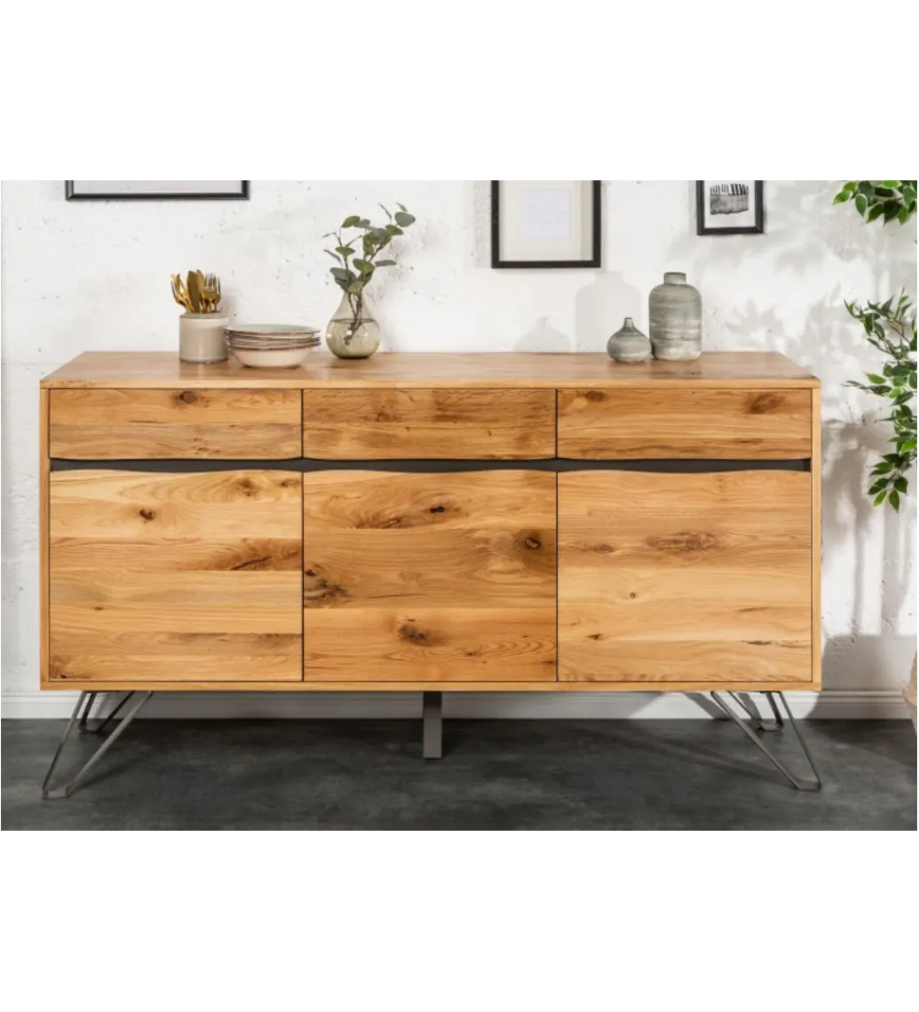 Komoda VIVENTE Living Edge 160 cm drewno dąb dziki*Invicta Interior New