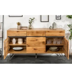 Komoda VIVENTE Living Edge 160 cm drewno dąb dziki*Invicta Interior New