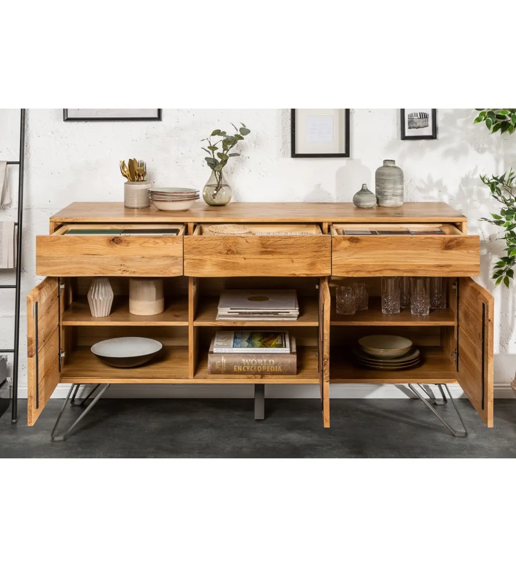 Komoda VIVENTE Living Edge 160 cm drewno dąb dziki*Invicta Interior New
