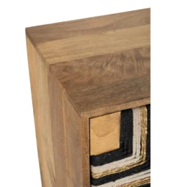 Komoda WEAVED 92 cm naturalna*J-Line Outlet