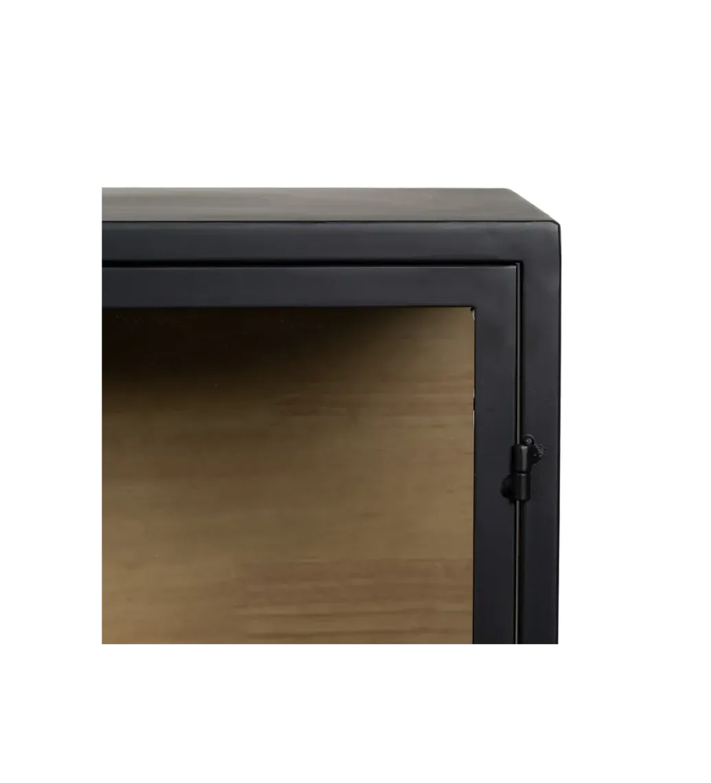 Komoda Witryna NEGRO 150 cm czarna*Zona-Design Outlet