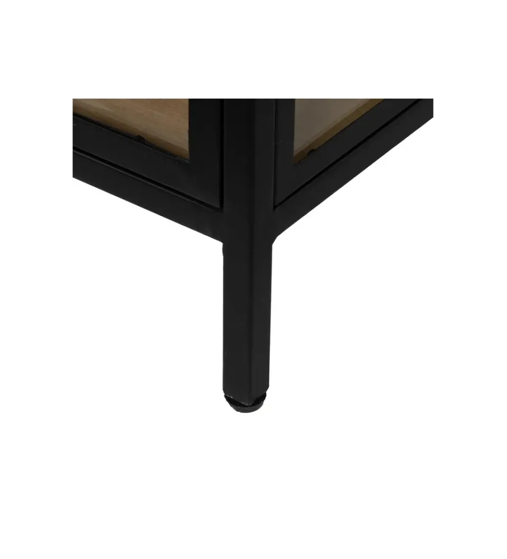 Komoda Witryna NEGRO 150 cm czarna*Zona-Design Outlet