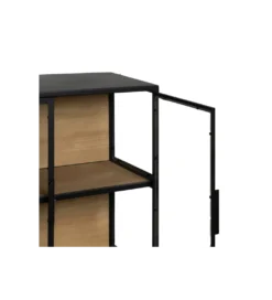 Komoda Witryna NEGRO 150 cm czarna*Zona-Design Outlet