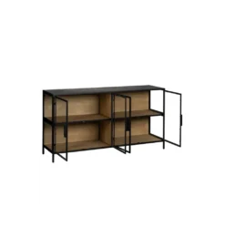 Komoda Witryna NEGRO 150 cm czarna*Zona-Design Outlet