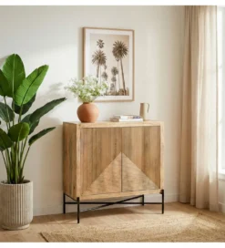 Komoda WOHNLING 91 cm drewno mango*WOHNLING, GERMANY Discount
