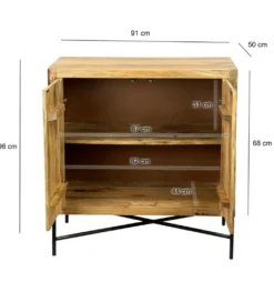 Komoda WOHNLING 91 cm drewno mango*WOHNLING, GERMANY Discount