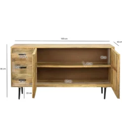 Komoda WOHNLING 138 cm drewno sheesham*WOHNLING, GERMANY Hot