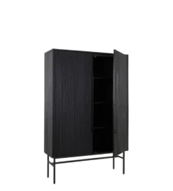 Komoda wysoka ABAGE 180 cm czarna*L&L