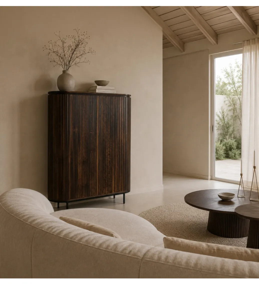Komoda wysoka ASENSIO 100 cm szara*LF-Design New