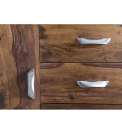 Komoda wysoka 3D ORBIT 120 cm drewno mango brązowa*WOHNLING, GERMANY Sale