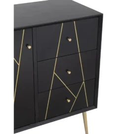 Komoda wysoka EVEREST 106 cm brązowo beżowa*J-Line Clearance