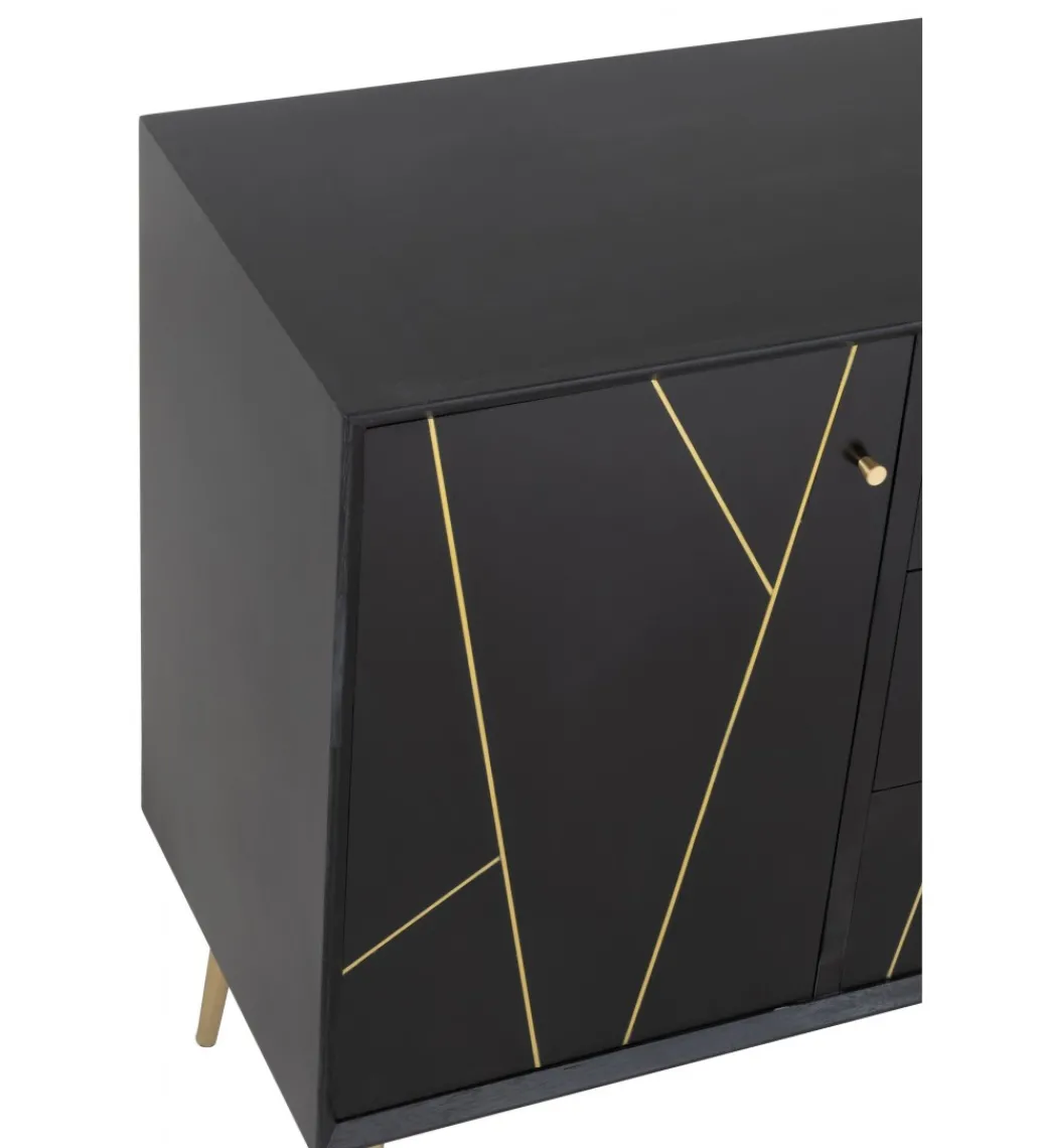 Komoda wysoka EVEREST 106 cm brązowo beżowa*J-Line Clearance