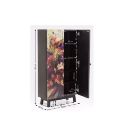 Komoda wysoka Fleur 140 cm wielokolorowa*KARE Hot