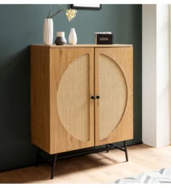 Komoda wysoka FONTA 80 cm w optyce dębu*WOHNLING, GERMANY Sale