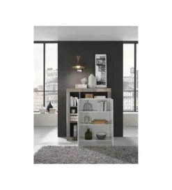 Komoda wysoka HAMBURG 127 cm biała Z Dodatkiem Koloru Klon Pero*MCA Linia Włoska Online