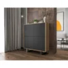 Komoda wysoka HAMBURG 108 cm biała z dodatkiem koloru dąb Cadiz*Polski Design ML Hot
