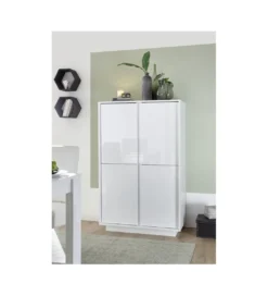 Komoda wysoka ICEE 92 cm biała*MCA Linia Włoska Best