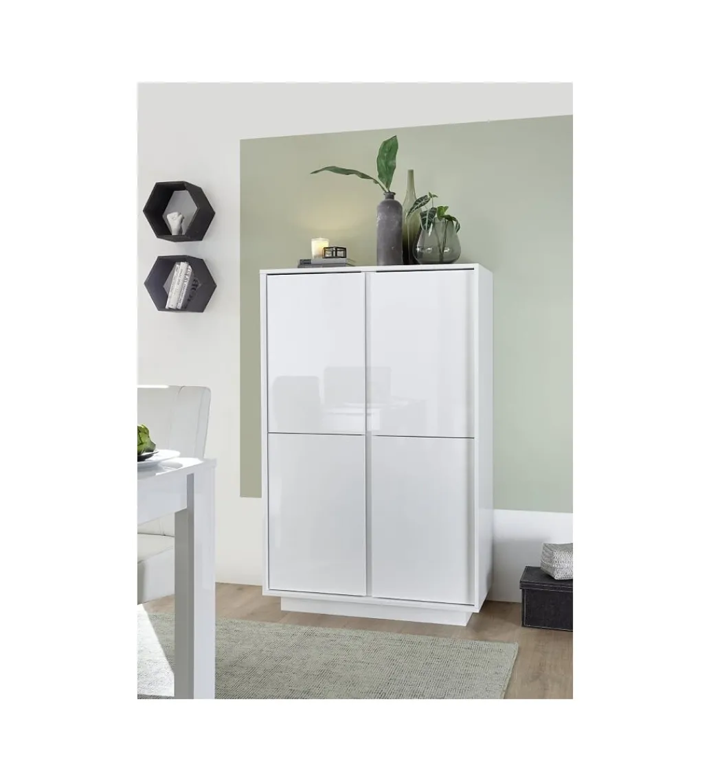 Komoda wysoka ICEE 92 cm biała*MCA Linia Włoska Best