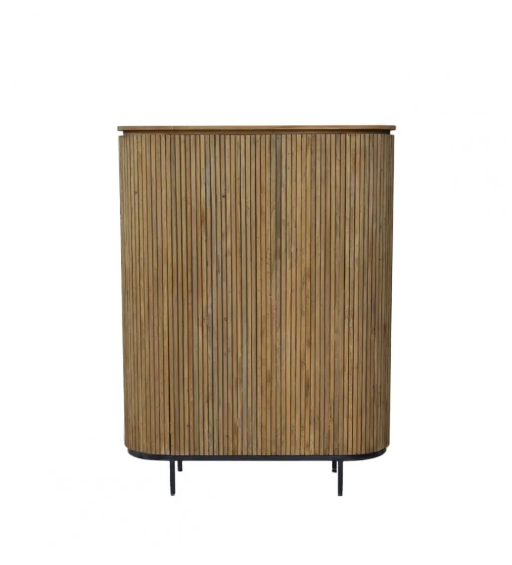 Komoda wysoka LUSAN 115 cm drewno teak*LF-Design Online