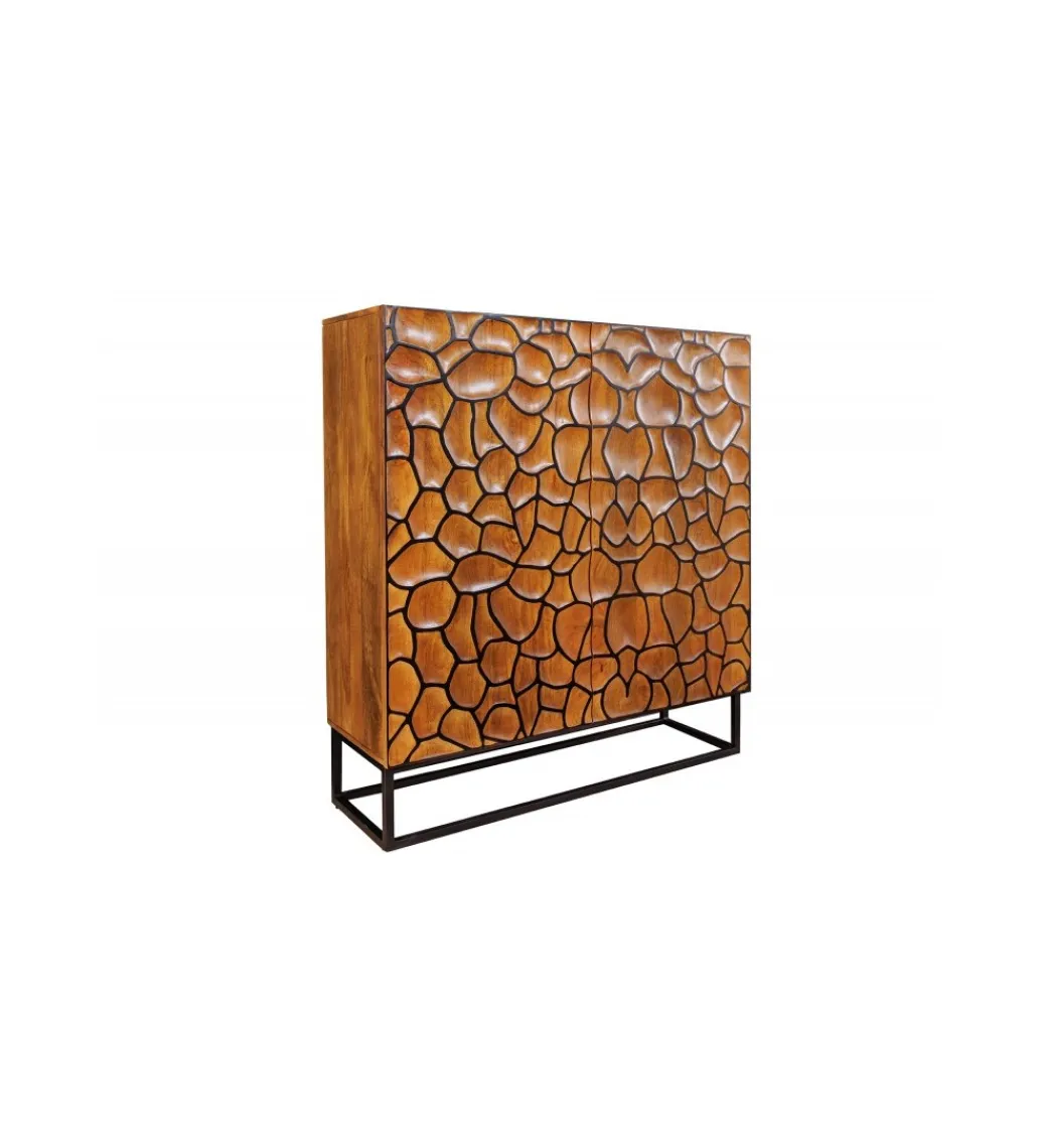Komoda wysoka MASKAT 100 cm drewno mango brąz*Invicta Interior Hot