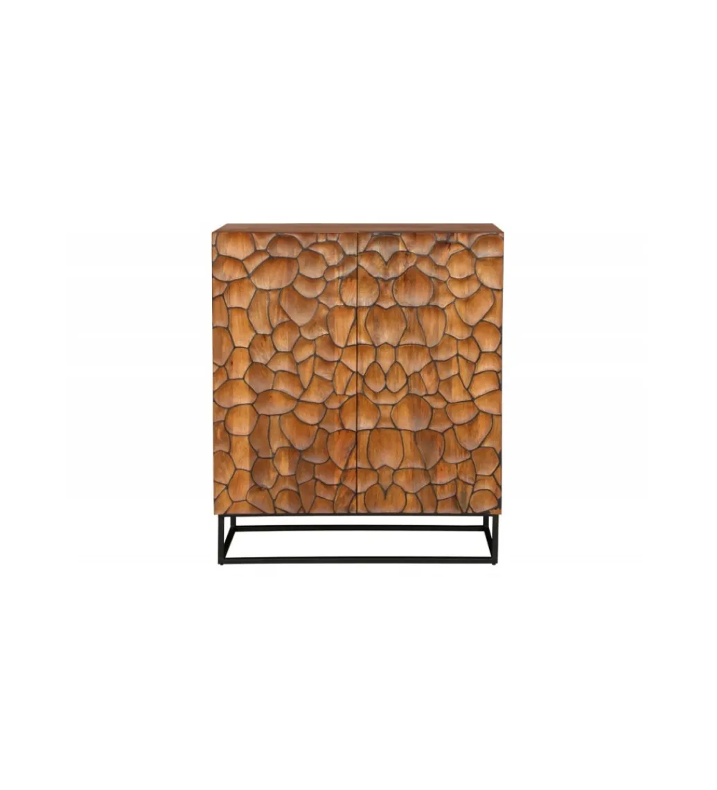 Komoda wysoka MASKAT 100 cm drewno mango brąz*Invicta Interior Hot
