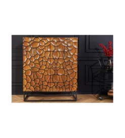 Komoda wysoka MASKAT 100 cm drewno mango brąz*Invicta Interior Hot
