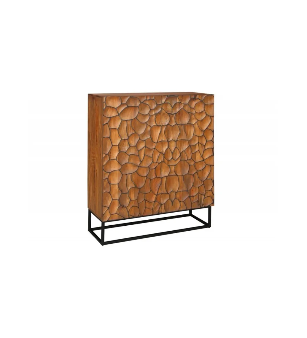 Komoda wysoka MASKAT 100 cm drewno mango brąz*Invicta Interior Hot