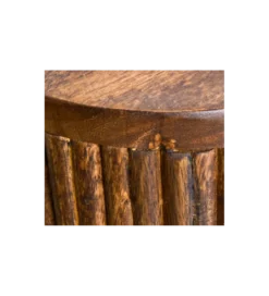 Komoda wysoka NAGOJA 80 cm drewno mango brąz*Invicta Interior - przedsprzedaż Discount