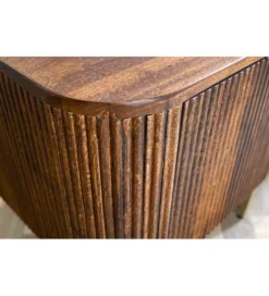 Komoda wysoka NAGOJA 80 cm drewno mango brąz*Invicta Interior - przedsprzedaż Discount