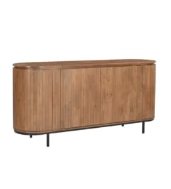 Komoda wysoka NOORK 115 cm w kolorze orzechowym*LF-Design Outlet
