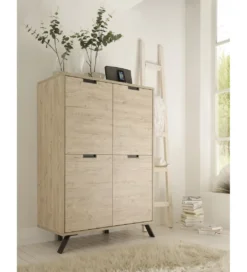 Komoda wysoka PALMA 106 cm w kolorze dębowym*MCA Linia Włoska Discount