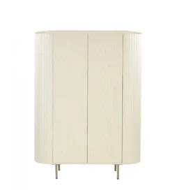 Komoda wysoka PATOU 150 cm jasnobeżowy drewno mango*LF-Design