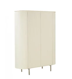 Komoda wysoka PATOU 150 cm jasnobeżowy drewno mango*LF-Design