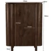 Komoda wysoka SALANO 150 cm drewno mango brązowa*LF-Design Discount
