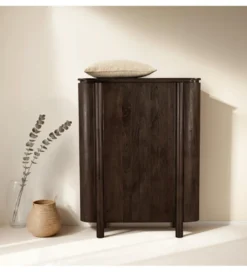 Komoda wysoka SALANO 150 cm drewno mango brązowa*LF-Design Discount