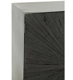Komoda wysoka Shanil 90 cm drewno czarna*J-Line Hot