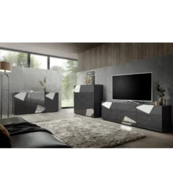 Komoda wysoka SWING 102 cm w optyce orzecha*MCA Linia Włoska Outlet