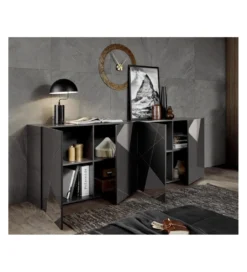 Komoda wysoka SWING 102 cm w optyce orzecha*MCA Linia Włoska Outlet