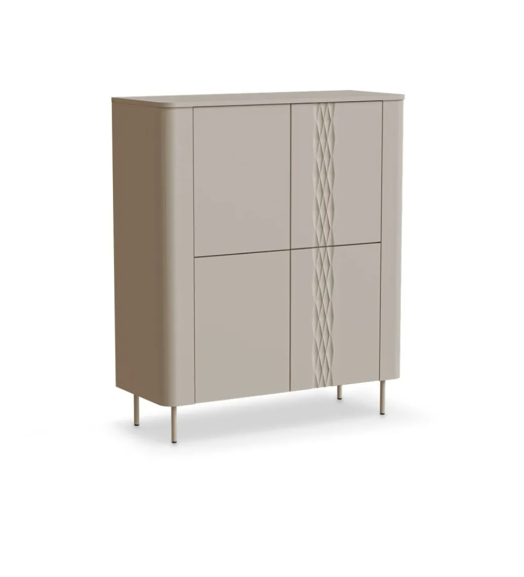 Komoda wysoka TIRANTE 120 cm kaszmir*Halmar