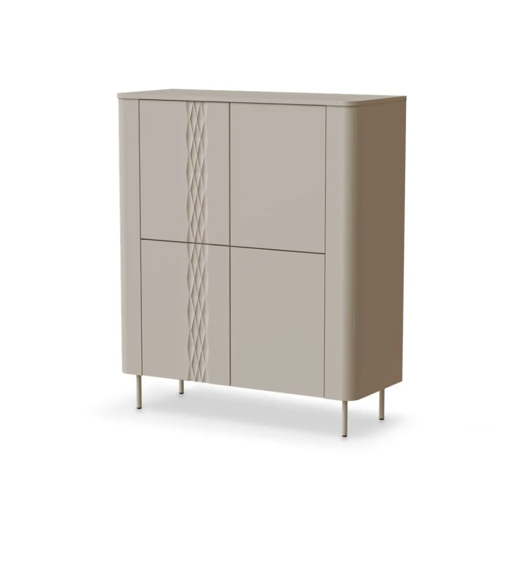 Komoda wysoka TIRANTE 120 cm kaszmir*Halmar