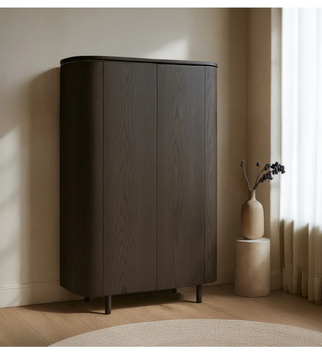 Komoda wysoka TOBAGO 180 cm czarna*LF-Design