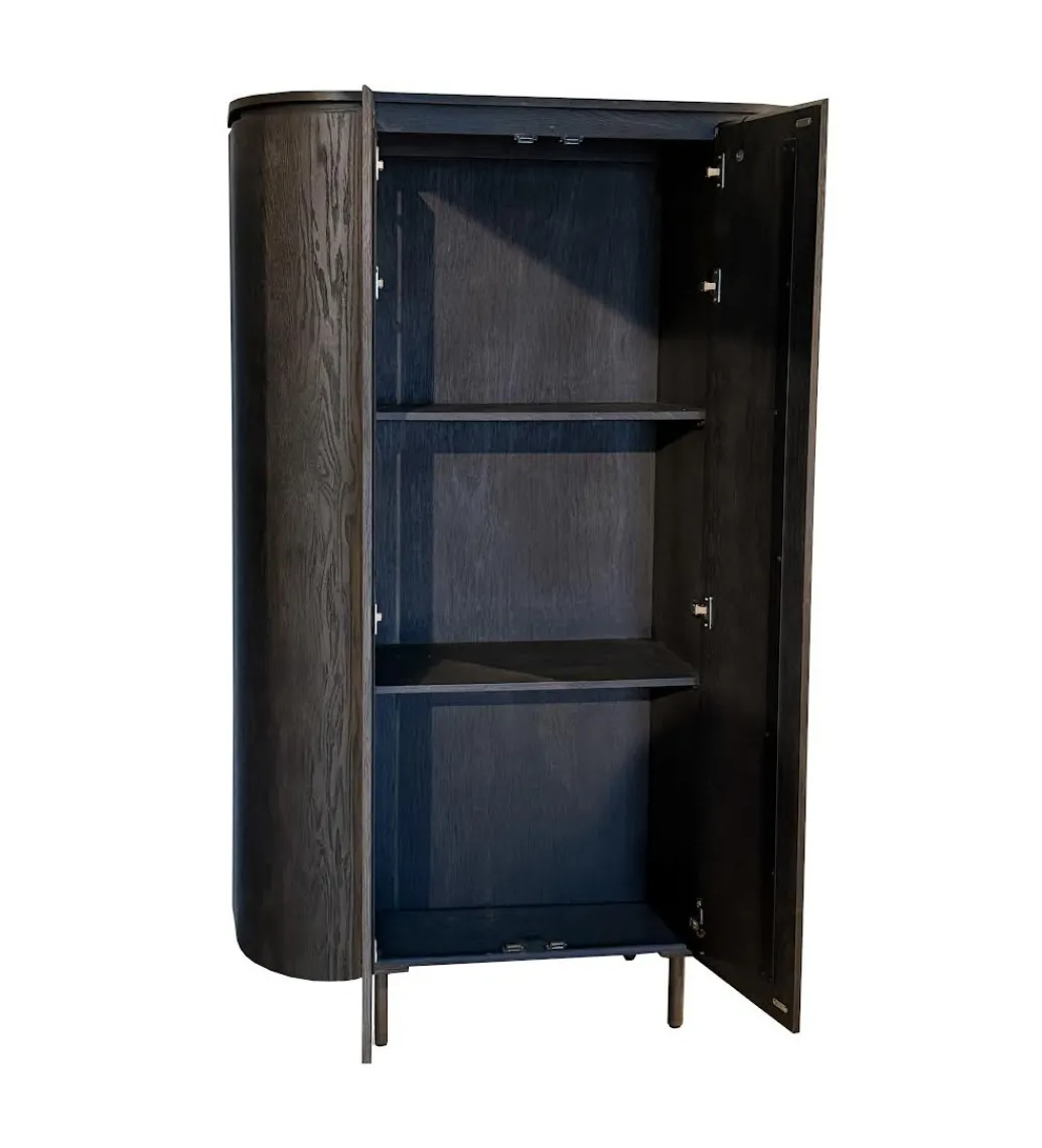 Komoda wysoka TOBAGO 180 cm czarna*LF-Design