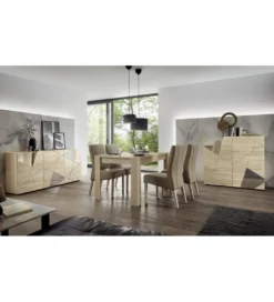 Komoda wysoka VITTORIA 121 cm w kolorze dąb sonoma*MCA Linia Włoska Outlet