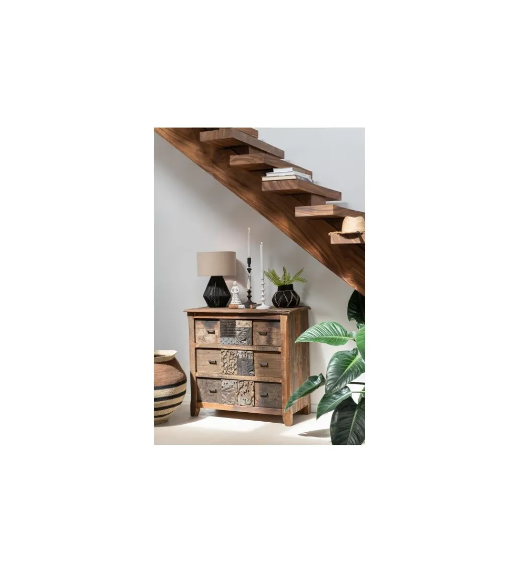 Komoda ZUWENA 100 cm brązowa*J-Line