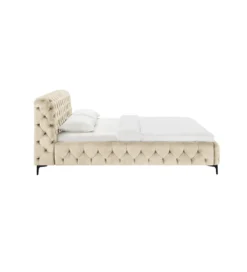 Łóżko MODERN BAROCK 180 x 200 cm welwet champagne*Invicta Interior - przedsprzedaż Sale