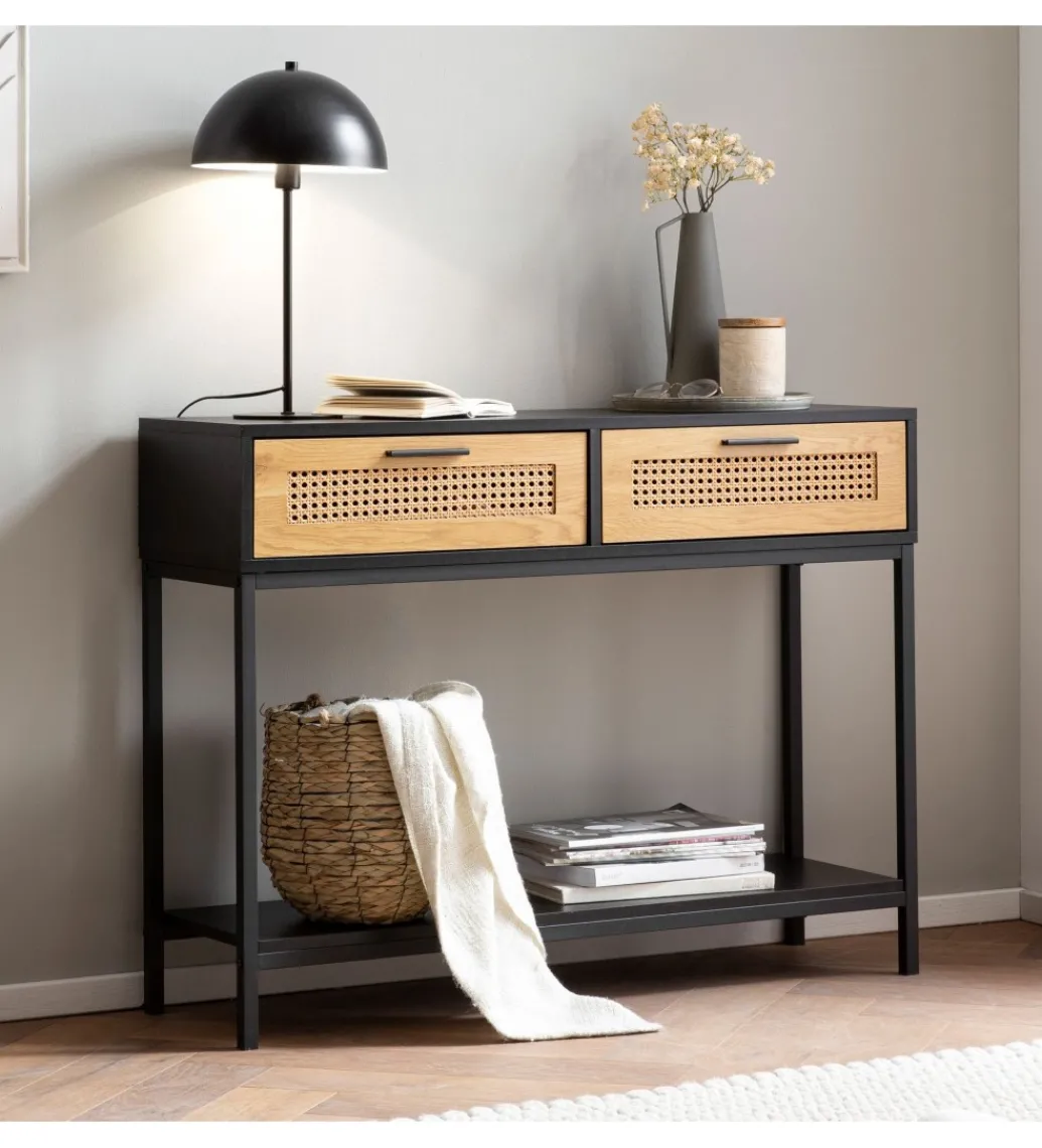 Konsola Ambert 100 cm czarna*WOHNLING, GERMANY Discount